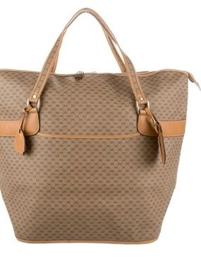 Gucci Printed Canvas and Leather Large Travel Bag